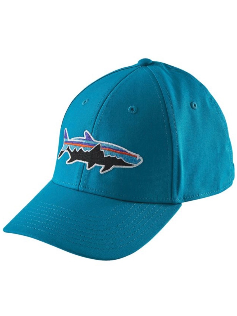 Patagonia Fitz Roy Tarpon Stretch Fit Hat L/XL Grecian Blue NWT